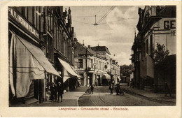 CPA AK ENSCHEDE Langestraat Gronausche Straat NETHERLANDS (604419) - Enschede