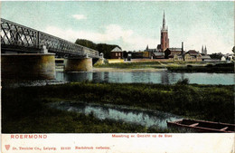 CPA AK ROERMOND Maasbrug En Gezicht Op De Stad NETHERLANDS (604529) - Roermond