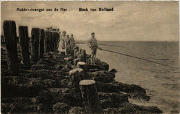 CPA AK HOEK VAN HOLLAND Makkreelvangst Aan De Pier NETHERLANDS (605008) - Hoek Van Holland