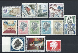 Monaco - PA Lot 13 Timbres Neuf** (MNH) Entre 1962 Et 1982 (lot XI) - Collections, Lots & Séries