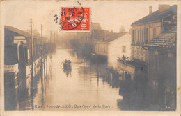 92-NANTERRE-INONDATION 1910, QUARTIER DE LA GARE - Nanterre