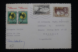 FRANCE - Vignettes Contre La Tuberculose Sur Carte Postale En 1967 Pour La Yougoslavie  - L 94350 - Cartas & Documentos