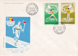 A2862 - Summer Olympic Games In Moscow 1980 URSS, Bucuresti 1980, Socialist Republic Of Romania 3 Covers  FDC - Unclassified