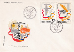 A2873 - National Festival Of Music "Cantarea Romaniei", Bucuresti  1981, Socialist Republic Of Romania  2 Covers FDC - Music