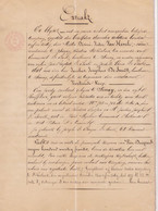 AKTE VERKOOP 1865 - SINAY ( Sint Niklaas ) - DE BOCK Aan JACOBUS DESMEDT - WIJK RUIFELAER - NOTARIS VANHEVELE - Historical Documents