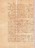 AKTE EEUWIGE RENTE 1868 - SINAY ( Sint Niklaas ) - BAUWENS Aan  DE SMEDT - NOTARIS VANHEVELE - Documents Historiques