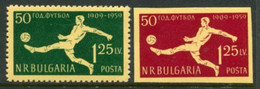 BULGARIA 1959 Football Anniversary LHM / *.  Michel 1135-36 - Neufs