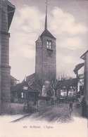 St Blaise NE, L'Eglise, Rue Animée Et Attelage (926) - Saint-Blaise