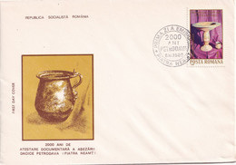 A2894 - 2000ani De La Asezarea Dacica Petradava Piatra Neamt 1980  Romania FDC - FDC