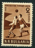 BULGARIA 1959 Youth Football  MNH / **.  Michel 1101 - Unused Stamps