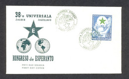 Yugoslavia, Congress Of Esperanto 1953, FDC, Very Rare, Excellent. - FDC