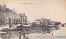 Saône-et-Loire - Chalon-sur-Saône - Le Canal Et L'avenue Boucicaut - Chalon Sur Saone