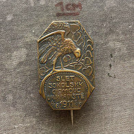 Badge Pin ZN010163 - Gymnastics Sokol Czechoslovakia Olomouc Uherske Hradiste 1911 - Gymnastique