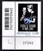 MONACO 2021 - 60E FESTIVAL DE TELEVISION - Y.T. N° 3276 /   NEUF ** - Unused Stamps