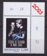 MONACO 2021 - 60E FESTIVAL DE TELEVISION - Y.T. N° 3276 /   NEUF ** - Unused Stamps