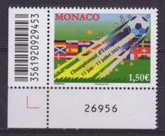 MONACO 2021 - CHAMPIONNAT D'EUROPE DE FOOTBALL - Y.T. N° 3277 /  NEUF ** - Unused Stamps