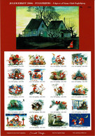 Denmark; Lions Club.  Local Christmas Seals Fuglebjerg; 2006.  Imperforate Sheet.  Drawings By Mads Stage - Rotary, Lions Club