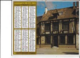 ALMANACH  PTT  1980  -  LES  ANDELYS  (  Eure )   ,  DINAN  (  Côtes  Du  Nord ) - Grand Format : 1961-70