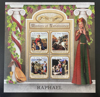 Maldives 2017 Mi. ? UNISSUED Non émis Raphael Raffaello Masters Of Renaissance Art Painting S/S Bloc-feuillet MNH** RARE - Autres & Non Classés