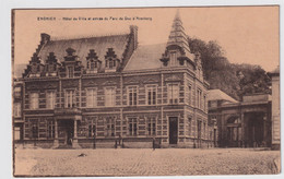 ENGHIEN  HOTEL DE VILLE ET ENTREE DU PARC DU DUC D'ARENBERG - Edingen