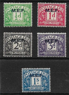 BOIC - M.E.F. 1942 POSTAGE DUE SET SG MD1/MD5 MOUNTED MINT Cat £6.50 - Other