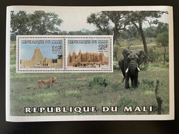 Mali 1996 Mi. Bl. 82 Mosquée Moschee Mosque Religion Sankoré Djenné Elephant Elefant Lion Löwe Faune Fauna MNH** - Elefanten