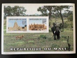 Mali 1996 Mi. Bl. 82 ND IMPERF Mosquée Moschee Mosque Religion Sankoré Djenné Elephant Elefant Lion Löwe Faune Fauna - Mosques & Synagogues