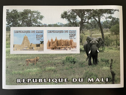 Mali 1996 Mi. Bl. 82 ND IMPERF Mosquée Moschee Mosque Religion Sankoré Djenné Elephant Elefant Lion Löwe Faune Fauna - Felinos