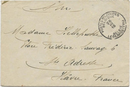 LETTRE FRANCHISE DE 1916 -OBLITERATION POSTES MILITAIRES BELGIQUE -26-3-1916-(175 SECTION EN CAMPAGNE) - Belgische Armee