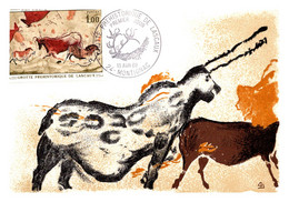 Thème Préhistoire - Grotte De Lascaux - France Carte Maximum - TB - Prehistorie