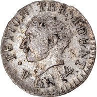 Monnaie, Haïti, Alexandre Petion, 12 Centimes, An 14 (1817), TTB+, Argent - Haiti