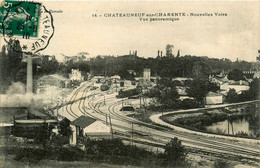 Châteauneuf Sur Charente * La Gare * Nouvelles Voies * Vue Panoramique * Ligne Chemin De Fer De Charente - Chateauneuf Sur Charente