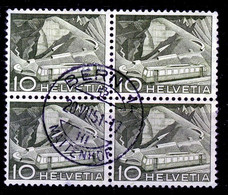 HELVETIA - Mi Nr 531 - Viererblock - "BERN 14 - MATTENHOF" - (ref. 3115) - Otros & Sin Clasificación