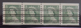 CANADA PREO  BANDE DE 4 X YT 261  NEUF**MNH" ELISABETH II" ANNÉE 1953 - Precancels