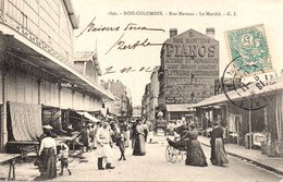 Cpa Bois Colombes Rue Mertens, Le Marché. - Sonstige & Ohne Zuordnung