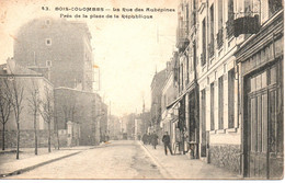 Cpa Bois Colombes  La Rue Des Aubépines Près De La Place De La République. - Sonstige & Ohne Zuordnung