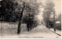 Cpa Bois Colombes  L'avenue Gambetta - Sonstige & Ohne Zuordnung