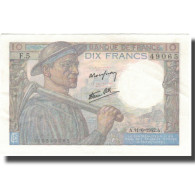 France, 10 Francs, Mineur, 1942, 1942-06-11, SPL, Fayette:8.3, KM:99c - 10 F 1941-1949 ''Mineur''