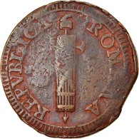 Monnaie, États Italiens, ROMAN REPUBLIC-FERMO, 2 Baiocchi, 1798, Fermo, TB - Cisalpijnse Republiek/ Italiaanse Republiek