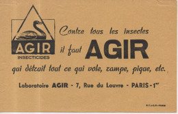 Agir Insecticides Chimie Contre Tous Les Insectes Il Faut Agir Qui Détruit Tout Ce Qui Vole Rampe Pique 7 Rue Du Louvre - A