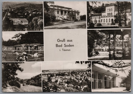 Bad Soden Am Taunus - S/w Mehrbildkarte 17 - Bad Soden