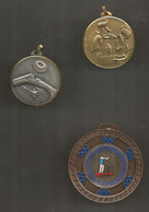 Médaille , Sports , Tir ,ball Trap , 175 Grammes ,  LOT DE 3 MEDAILLES ,frais Fr 6.15 E - Other & Unclassified