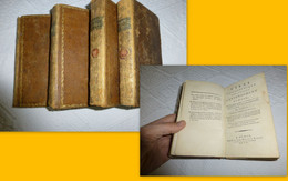 Essai Philosophique Sur L'entendement Humain, Locke, Bossange 1799 (An VII), 4 Volumes Plein Cuir ; SOL05 - 1801-1900