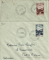 1951 - Maroc - 2 Lettres De Casablanca Pour La France - Oblit CASABLANCA-POSTES Sur Tp N° PA 61 Et 62 - Poste Aérienne