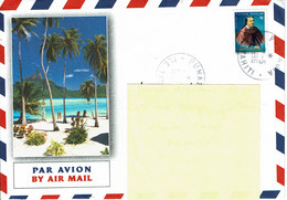 1996 - Polynésie Française - Ile De Tahiti - Cachet De PUNAAUIA Sur Tp Auto Adhésif N° 507 - REINE POMARE - Cartas & Documentos