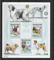 Guinea 2002 Hunde/Dogs Mi.Nr. 4017/19 Kleinbogen ** - Guinea (1958-...)