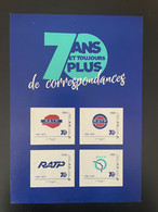 France 2019 Collector RATP Métro Paris 70 Ans Et Toujours Plus De Correspondances Logos 1949 - 2019 MNH** - Collectors