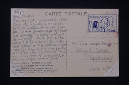 FRANCE - Vignette Pour L'Enseignement à La Parole Des Sourdes Muettes Sur Carte Postale - L 94574 - Brieven En Documenten