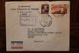 Algérie 1957 FRANCE Colonie Allemagne Germany Cover - Cartas & Documentos
