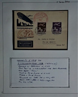 868 DANMARK DINAMARCA DENMARK DANEMARK 1932 SUDAMERIKAFAHRT BERLIN FRIEDRICHSHAFEN ZEPPELIN RIO DE JANEIRO KOBENHAVN - Airmail